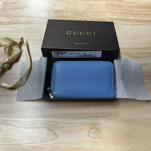 NWT GUCCI Swing Zipped Accordion Card Holder Wallet - Picture 6 of 10